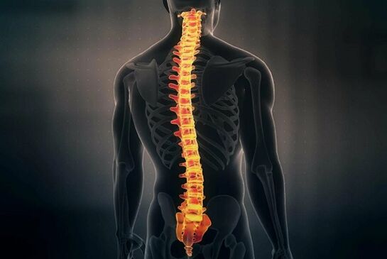 As curvaturas da columna vertebral causan dor nas costas na rexión lumbar