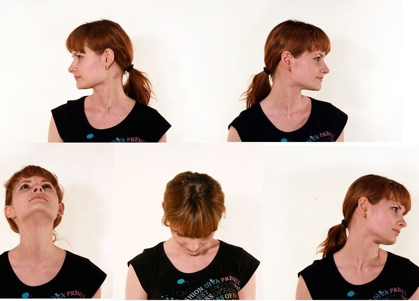 Os xiros da cabeza son a base de calquera complexo contra a osteocondrose cervical